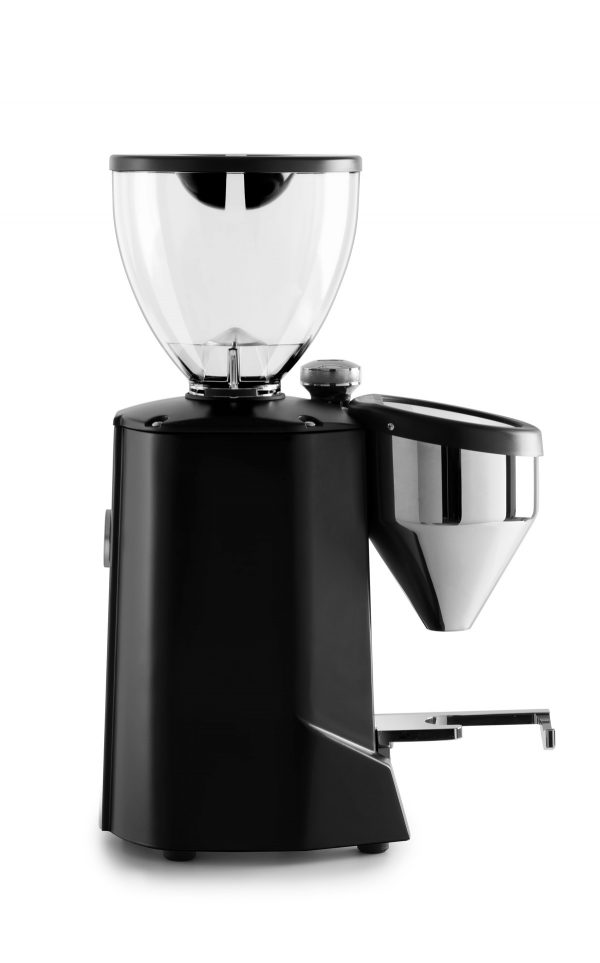 ROCKET Espressomühle Fausto schwarz Seitenansicht