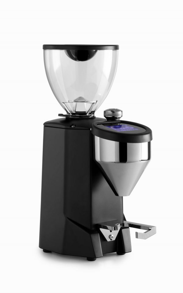 ROCKET Espressomühle Fausto schwarz Queransicht