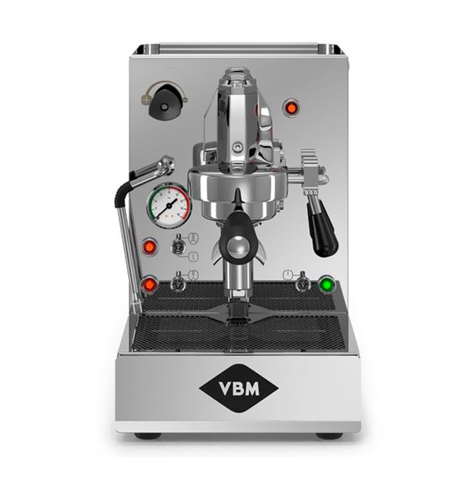 Siebträger Espressomaschine VBM Domobar Inox Frontansicht