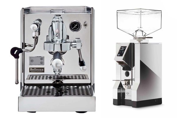 Bundle BellezzaChiara Leva Eureka Magnifico Siebträger Espressomaschine